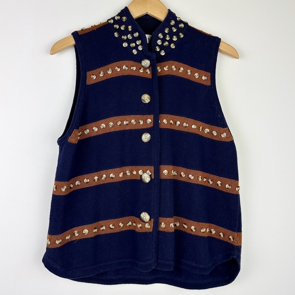 Vintage 90's Button Detail Knit Vest